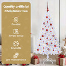 vidaXL Mű karácsonyfa 150 LED-del állvánnyal Fehér 150 cm PVC és Acél