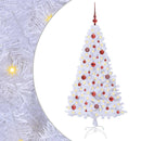 vidaXL Mű karácsonyfa 150 LED-del állvánnyal Fehér 150 cm PVC és Acél