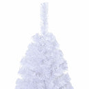 vidaXL Mű karácsonyfa 150 LED-del állvánnyal Fehér 150 cm PVC és Acél