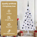 vidaXL Mű karácsonyfa 150 LED-del állvánnyal Fehér 150 cm PVC és Acél