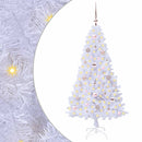 vidaXL Mű karácsonyfa 150 LED-del állvánnyal Fehér 150 cm PVC és Acél