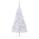 vidaXL Mű karácsonyfa 150 LED-del állvánnyal Fehér 150 cm PVC és Acél