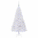 vidaXL Mű karácsonyfa 150 LED-del állvánnyal Fehér 150 cm PVC és Acél