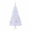 vidaXL Mű karácsonyfa 150 LED-del állvánnyal Fehér 150 cm PVC és Acél