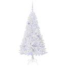 vidaXL Mű karácsonyfa 150 LED-del állvánnyal Fehér 150 cm PVC és Acél