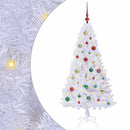 vidaXL Mű karácsonyfa 150 LED-del állvánnyal Fehér 150 cm PVC és Acél