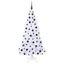 vidaXL Mű karácsonyfa 300 LED-del állvánnyal Fehér 180 cm PVC és Acél