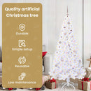 vidaXL Mű karácsonyfa 300 LED-del állvánnyal Fehér 180 cm PVC és Acél