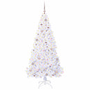 vidaXL Mű karácsonyfa 300 LED-del állvánnyal Fehér 180 cm PVC és Acél
