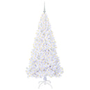 vidaXL Mű karácsonyfa 300 LED-del állvánnyal Fehér 180 cm PVC és Acél