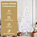 vidaXL Mű karácsonyfa 300 LED-del állvánnyal Fehér 180 cm PVC és Acél