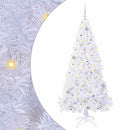 vidaXL Mű karácsonyfa 300 LED-del állvánnyal Fehér 180 cm PVC és Acél