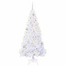 vidaXL Mű karácsonyfa 300 LED-del állvánnyal Fehér 180 cm PVC és Acél