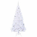 vidaXL Mű karácsonyfa 300 LED-del állvánnyal Fehér 180 cm PVC és Acél