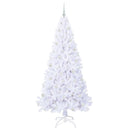 vidaXL Mű karácsonyfa 300 LED-del állvánnyal Fehér 210 cm PVC és Acél