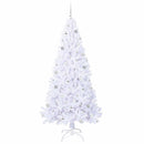 vidaXL Mű karácsonyfa 300 LED-del állvánnyal Fehér 210 cm PVC és Acél