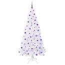 vidaXL Mű karácsonyfa 300 LED-del állvánnyal Fehér 210 cm PVC és Acél
