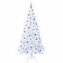 vidaXL Mű karácsonyfa 300 LED-del állvánnyal Fehér 210 cm PVC és Acél