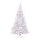 vidaXL Mű karácsonyfa 300 LED-del állvánnyal Fehér 180 cm PVC és Acél