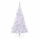 vidaXL Mű karácsonyfa 300 LED-del állvánnyal Fehér 180 cm PVC és Acél