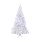 vidaXL Mű karácsonyfa 300 LED-del állvánnyal Fehér 180 cm PVC és Acél