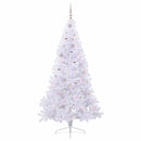 vidaXL Mű karácsonyfa 300 LED-del állvánnyal Fehér 210 cm PVC és Acél