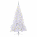 vidaXL Mű karácsonyfa 300 LED-del állvánnyal Fehér 210 cm PVC és Acél