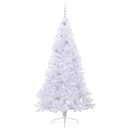 vidaXL Mű karácsonyfa 300 LED-del állvánnyal Fehér 210 cm PVC és Acél