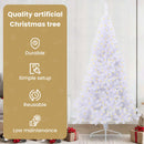 vidaXL Mű karácsonyfa 300 LED-del állvánnyal Fehér 240 cm PVC és Acél