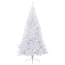 vidaXL Mű karácsonyfa 300 LED-del állvánnyal Fehér 240 cm PVC és Acél