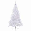 vidaXL Mű karácsonyfa 300 LED-del állvánnyal Fehér 240 cm PVC és Acél
