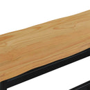 VidaXL Étkező pad EKAI Fekete 91,5 x 29 x 45,5 cm Tömör Fenyőfa