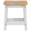 VidaXL Bárszék EKAI 2 pcs Fehér 40 x 29 x 45,5 cm Tömör Fenyőfa