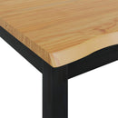 VidaXL Magas bárasztal EKAI Fekete 112 x 70 x 91 cm Tömör Fenyőfa