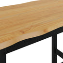 VidaXL Magas bárasztal EKAI Fekete 112 x 70 x 91 cm Tömör Fenyőfa