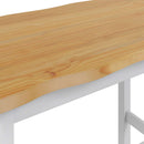 VidaXL Magas bárasztal EKAI Fehér 112 x 70 x 91 cm Tömör Fenyőfa