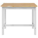 VidaXL Magas bárasztal EKAI Fehér 112 x 70 x 91 cm Tömör Fenyőfa