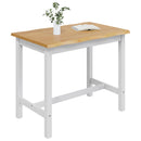 VidaXL Magas bárasztal EKAI Fehér 112 x 70 x 91 cm Tömör Fenyőfa