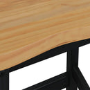 VidaXL Magas Bárszék EKAI 2 pcs Fekete 40 x 29 x 63 cm Tömör Fenyőfa
