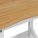 VidaXL Magas Bárszék EKAI 2 pcs Fehér 40 x 29 x 63 cm Tömör Fenyőfa