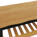 VidaXL Dohányzóasztal EKAI Fekete 100 x 60 x 45,5 cm Tömör Fenyőfa