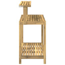 vidaXL Kültéri Ültető Pad 111,5 x 48,5 x 107 cm Tömör Akácfa Fehér