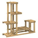 vidaXL Növényállvány Fehér 93,5 x 25 x 91,5 cm Tömör Akácfa
