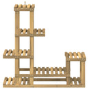 vidaXL Növényállvány Fehér 93,5 x 25 x 91,5 cm Tömör Akácfa