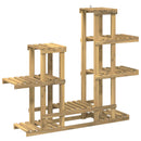 vidaXL Növényállvány Fehér 118 x 25 x 96,5 cm Tömör Akácfa