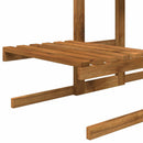 vidaXL Növényállvány Természetes 82 x 36 x 60 cm Tömör Akácfa