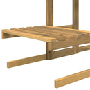 vidaXL Növényállvány Fehér 82 x 36 x 60 cm Tömör Akácfa