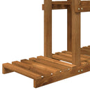vidaXL Növényállvány Természetes 68 x 23,5 x 140 cm Tömör Akácfa