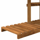 vidaXL Növényállvány Természetes 93 x 25 x 114,5 cm Tömör Akácfa