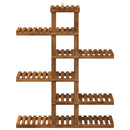 vidaXL Növényállvány Természetes 93 x 25 x 114,5 cm Tömör Akácfa
